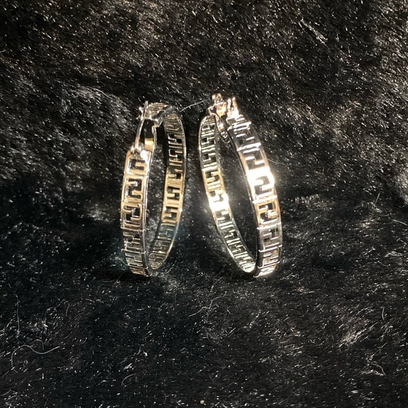 Luxury Silver Hoop Earrings